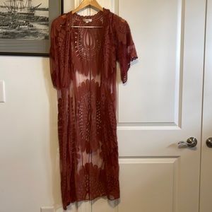 Burnt orange cardigan